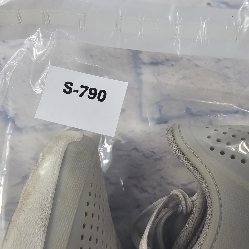 Crocs LiteRide Pacer Sneakers Womens 8 Light Gray White Breathable Lace Up Shoes